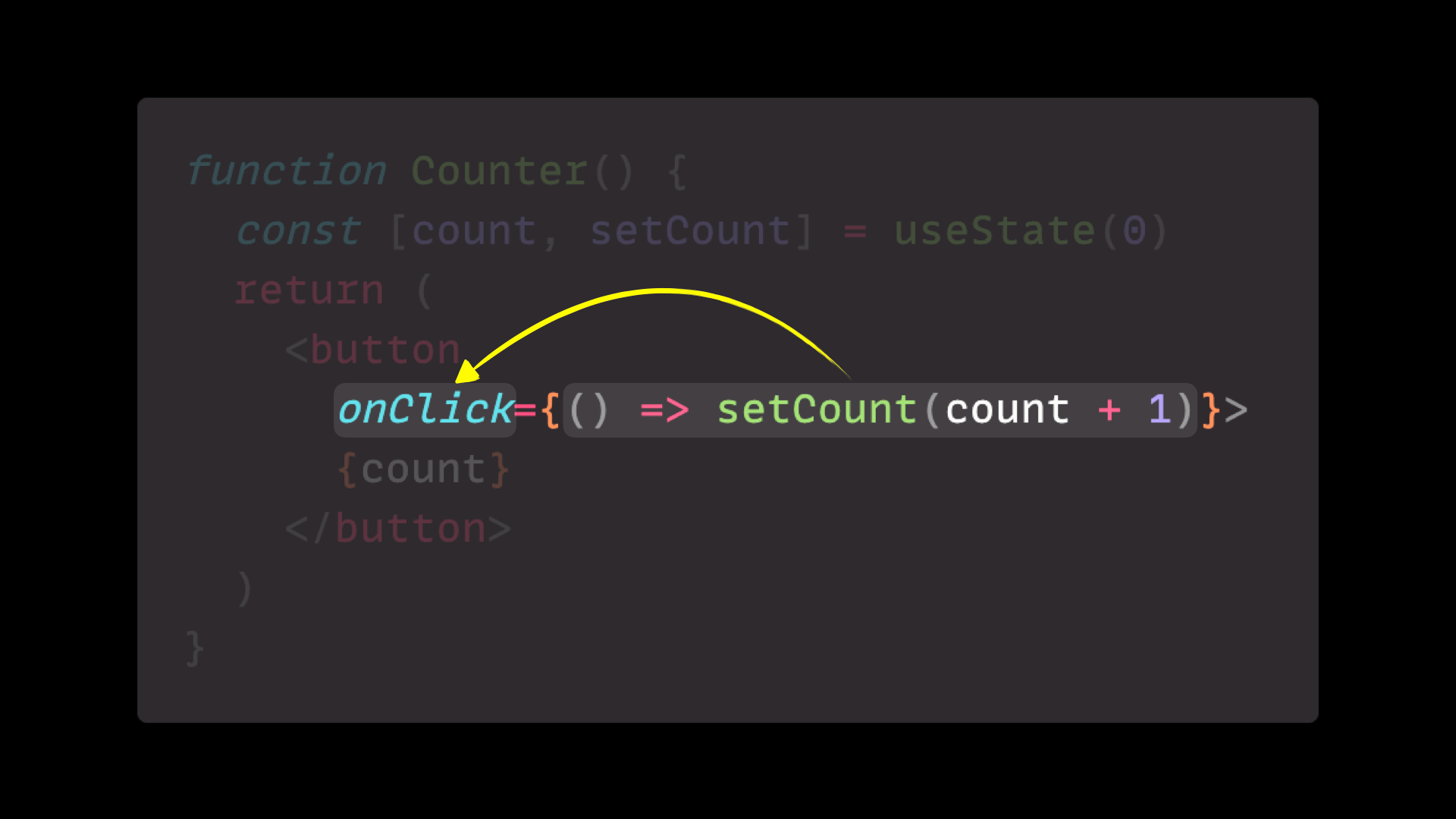 Set an event handler in React